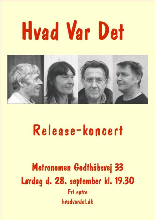 poster release koncert 28 september 2013 i metronomen frederiksberg